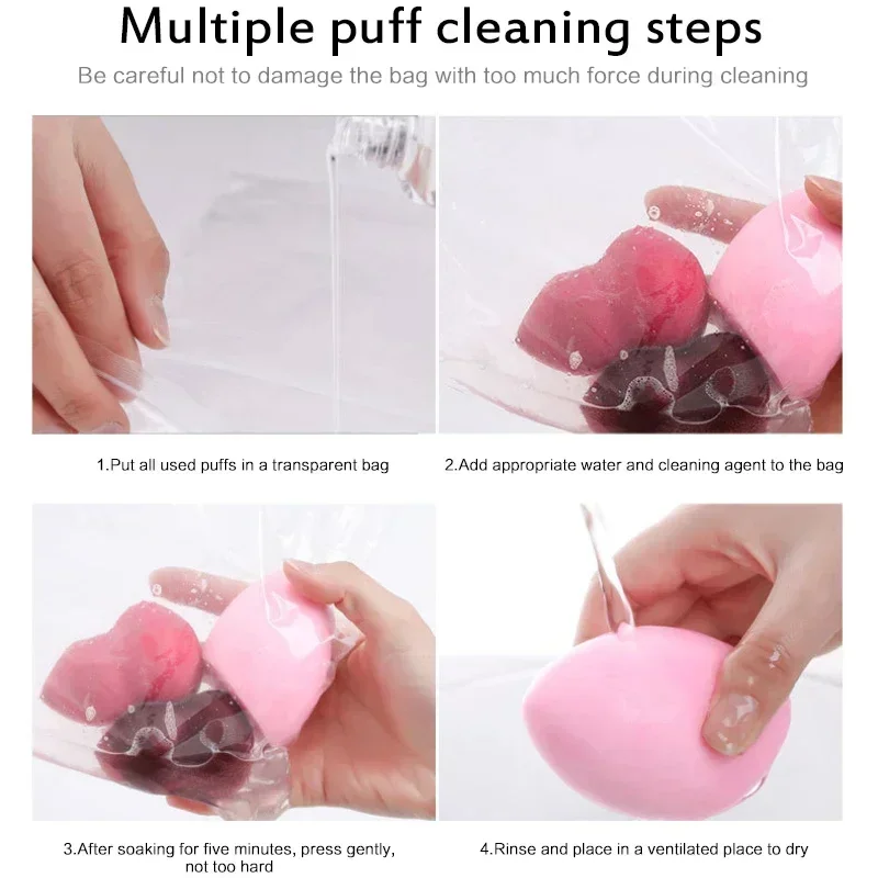 1pc Puff Cleaner pennello per il trucco detergente per uova di bellezza liquido per il lavaggio sporco rimuovi strumenti per il trucco pulizia liquido struccante Kiss