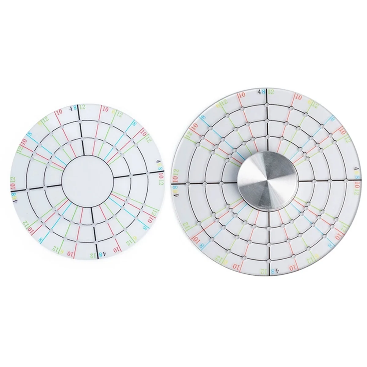 A002 2 uds divisor Circular cerámica modelado cerámica recorte herramienta para escultura de cerámica de arcilla (12cm + 9cm)