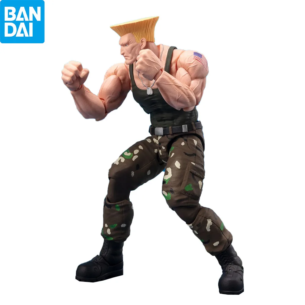 

Bandai Spirits S.H.Figuarts Street Fighter 6 Guile Outfit 2, модель игрушки, оригинальная аниме-фигурка, коллекция экшн-фигурок, серия