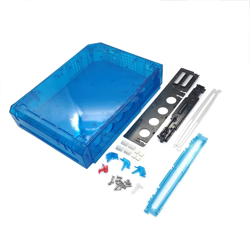 Full Case Cover Housing Shell With Button for Nintend Wii With Retail Packing Transparent Housing Case Shell for Wii Console