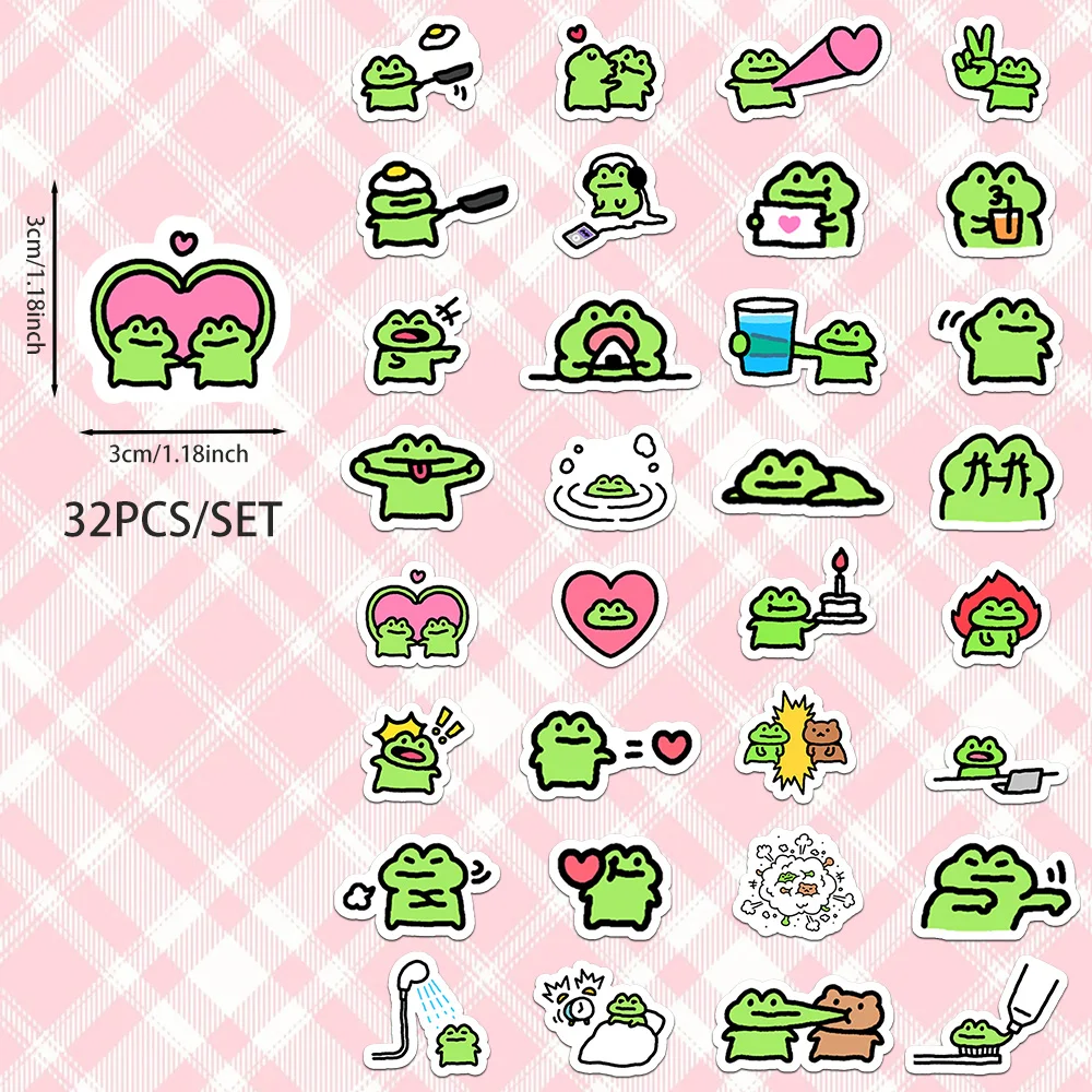 fric カエル ぬいぐるみ ステッカー3枚 【公式通販】
