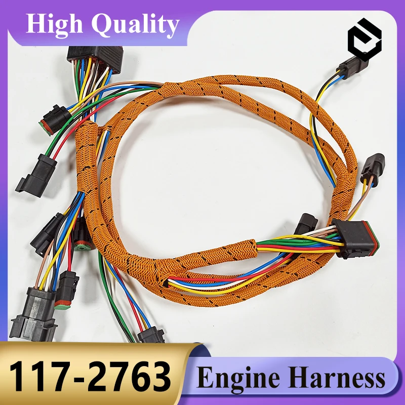 117-2763 Engine Wire Harness 1172763 for Caterpilar CAT Engine C10 C12 3176B 3176C 3196 345B 345B L Excavator Parts