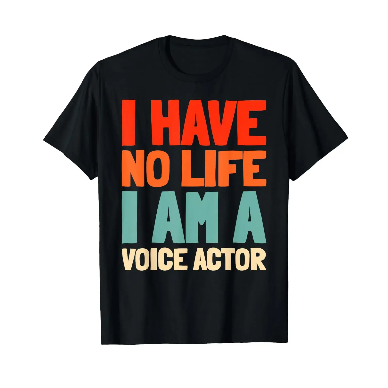 Retro Audio Stimme Film Vintage Synchronsprecher T-Shirt Vintage Washed Lässige Streetwear Designer-Kleidung Atmungsaktiv