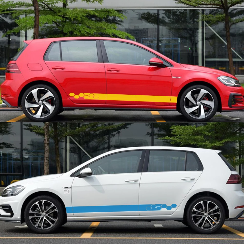 Car Door Side Stickers For Volkswagen VW Golf 4 5 6 7 Polo MK2 MK3 MK4 MK5 MK6 MK7 MK8 Tuning Accessories Auto Vinyl Decor Decal view 4