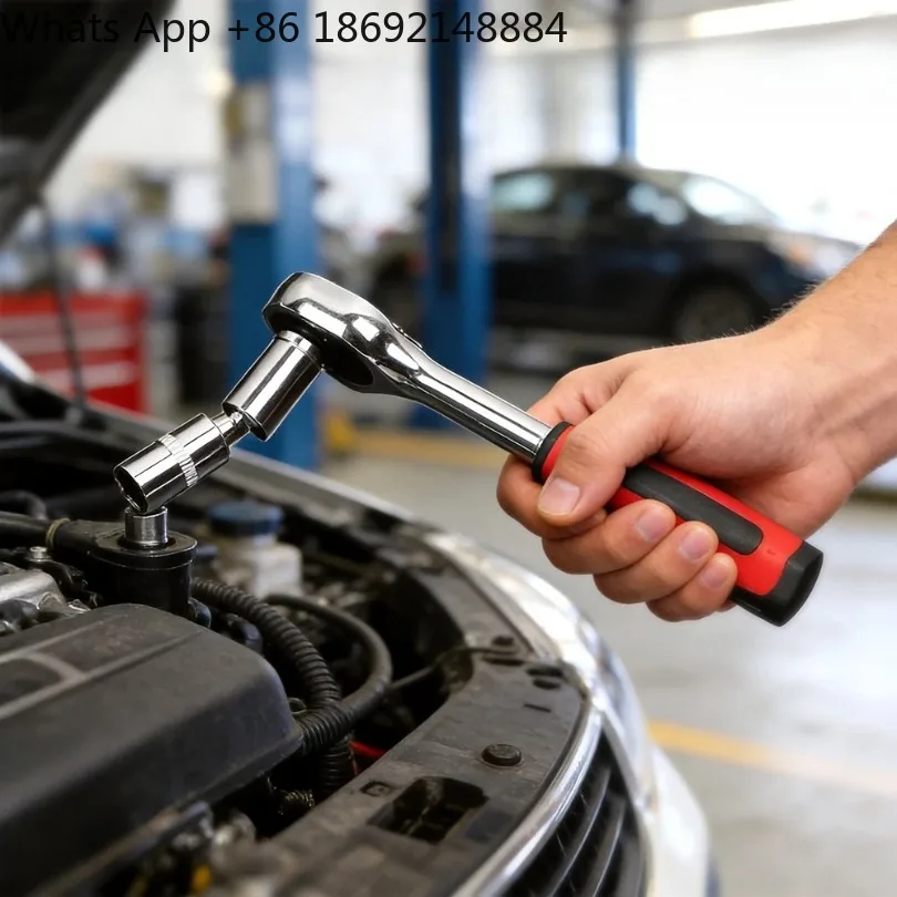 53PCS Sleeve Car Repair Tool Kit Socket Set Ratchet Torque Wrench Combo Motorcycle Vehicle Maintenance Auto Repairing Tool Set