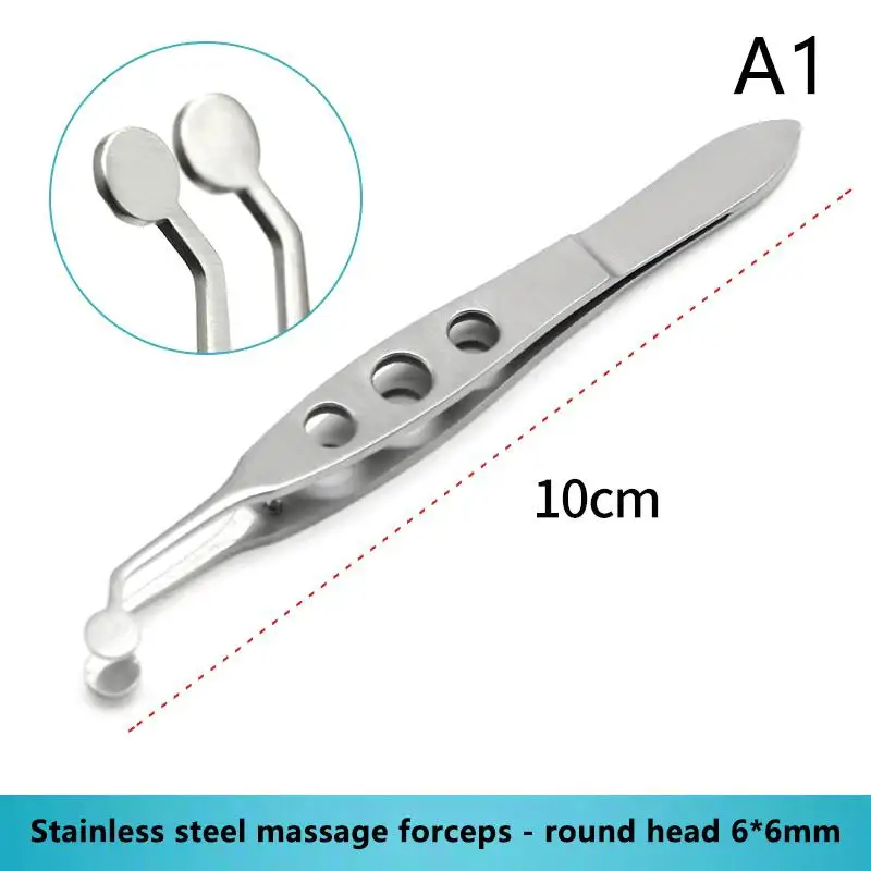 1Pcs Meibomian Gland Forceps Women Clip Eyelash Compressor Stainless Steel Eyelid Tweezers Metal Expressor Extension Makeup Tool
