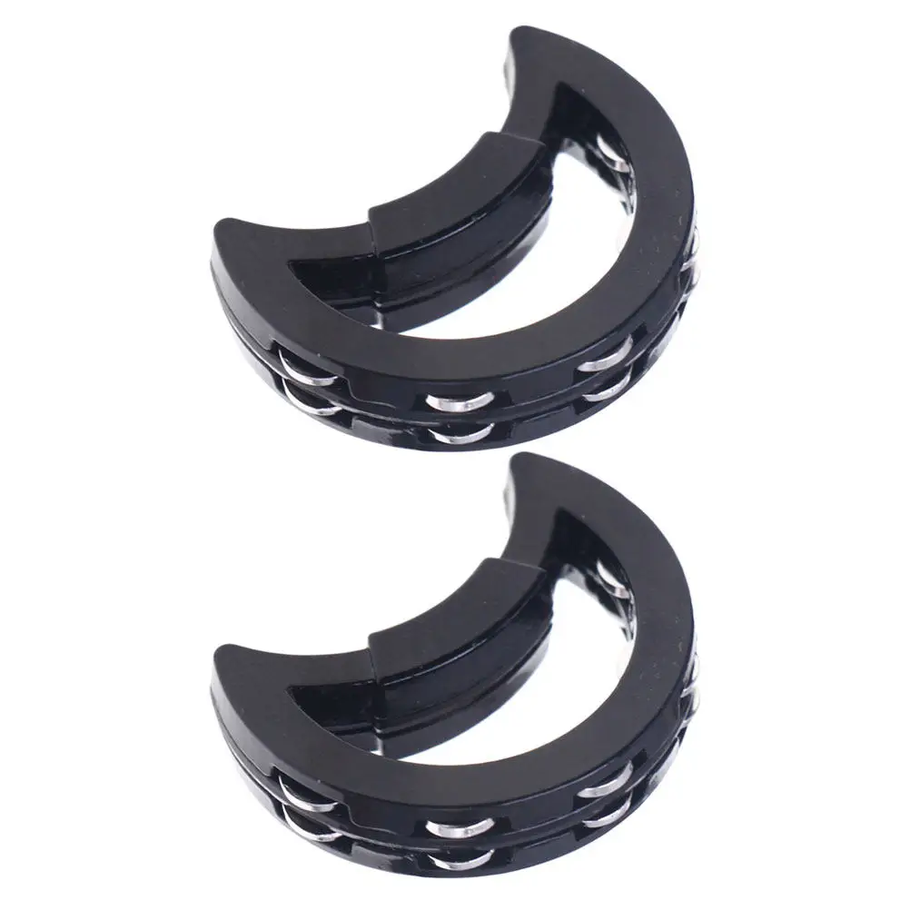 

2Pcs Mini Tambourine Hand Percussion Instruments Realistic Dollhouse Miniature Musical Decor Portable Educational Kids Party