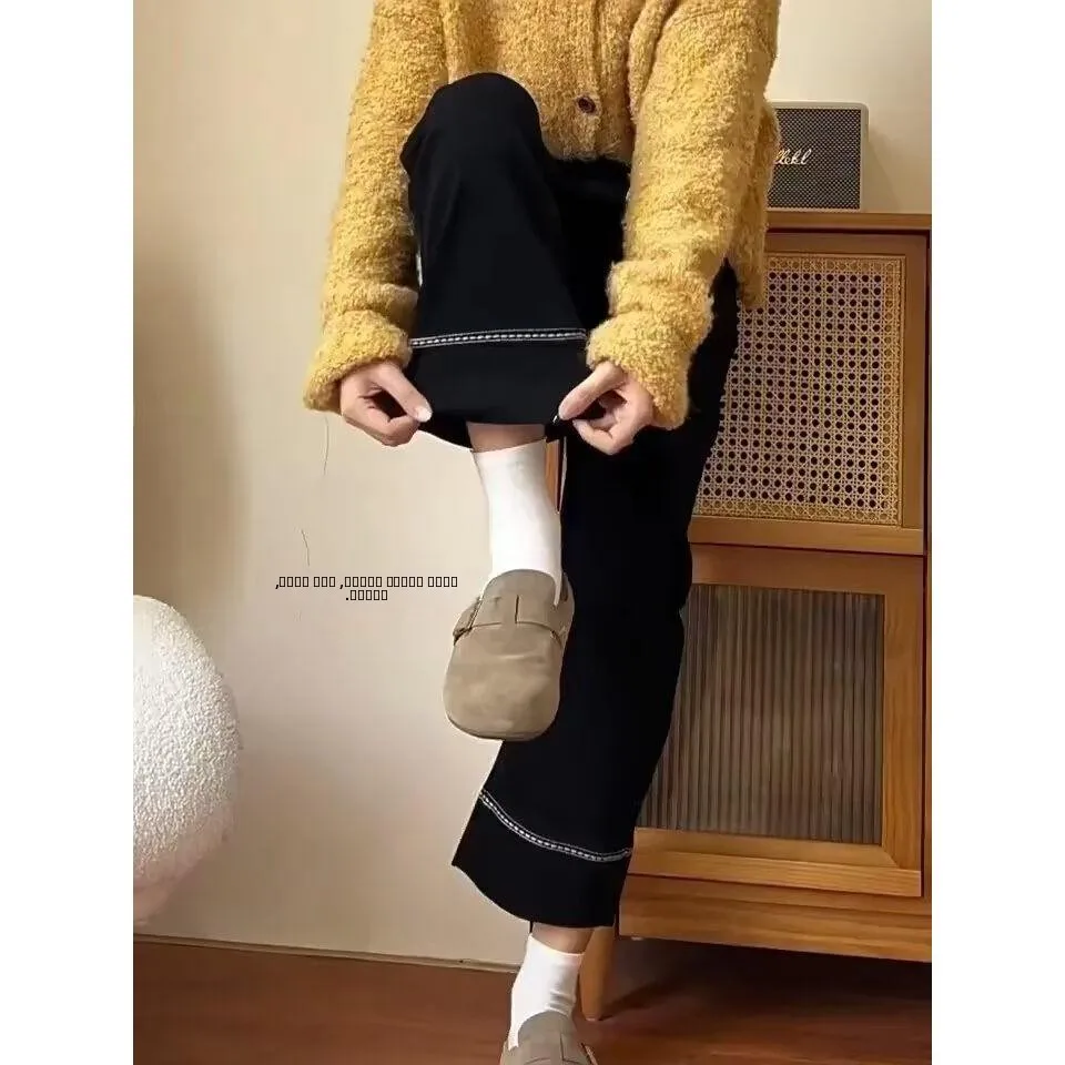 

Spring New plus Size Women's Straight Leg Jeans Elastic Slimming e Tube Pants Casual l Waist Ultra ort Bla Denim