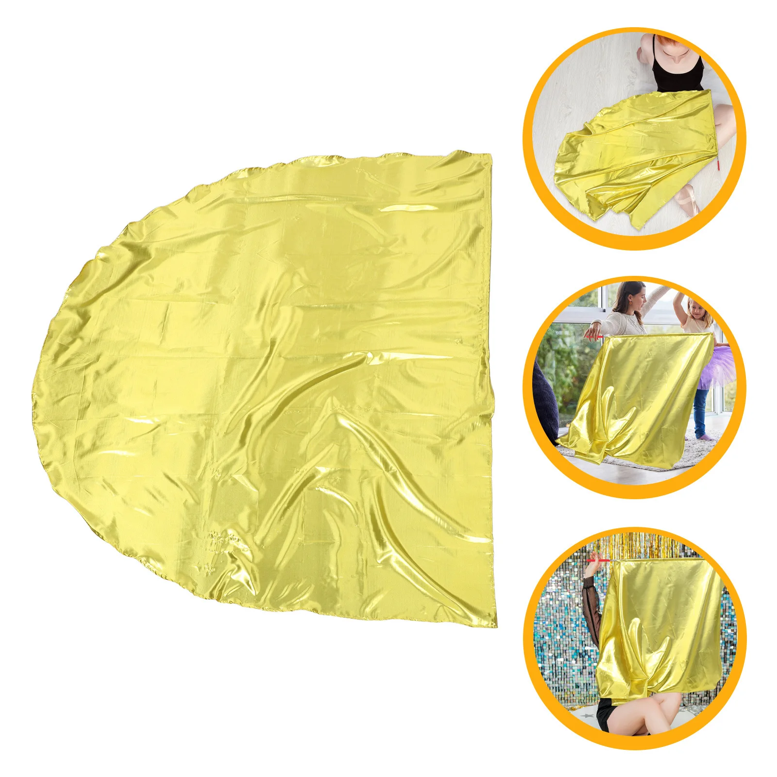 

190X140Cm Semicircle Color Guard Flag Big Praise Dance Worship Banner For Outdoor Festival Performance Lightweight Cheer Flags