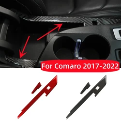 For Chevrolet Camaro 2017-2022 Accessories Interior Real Carbon Fiber Car Center Console Side Decorative Strip Cover Stickers