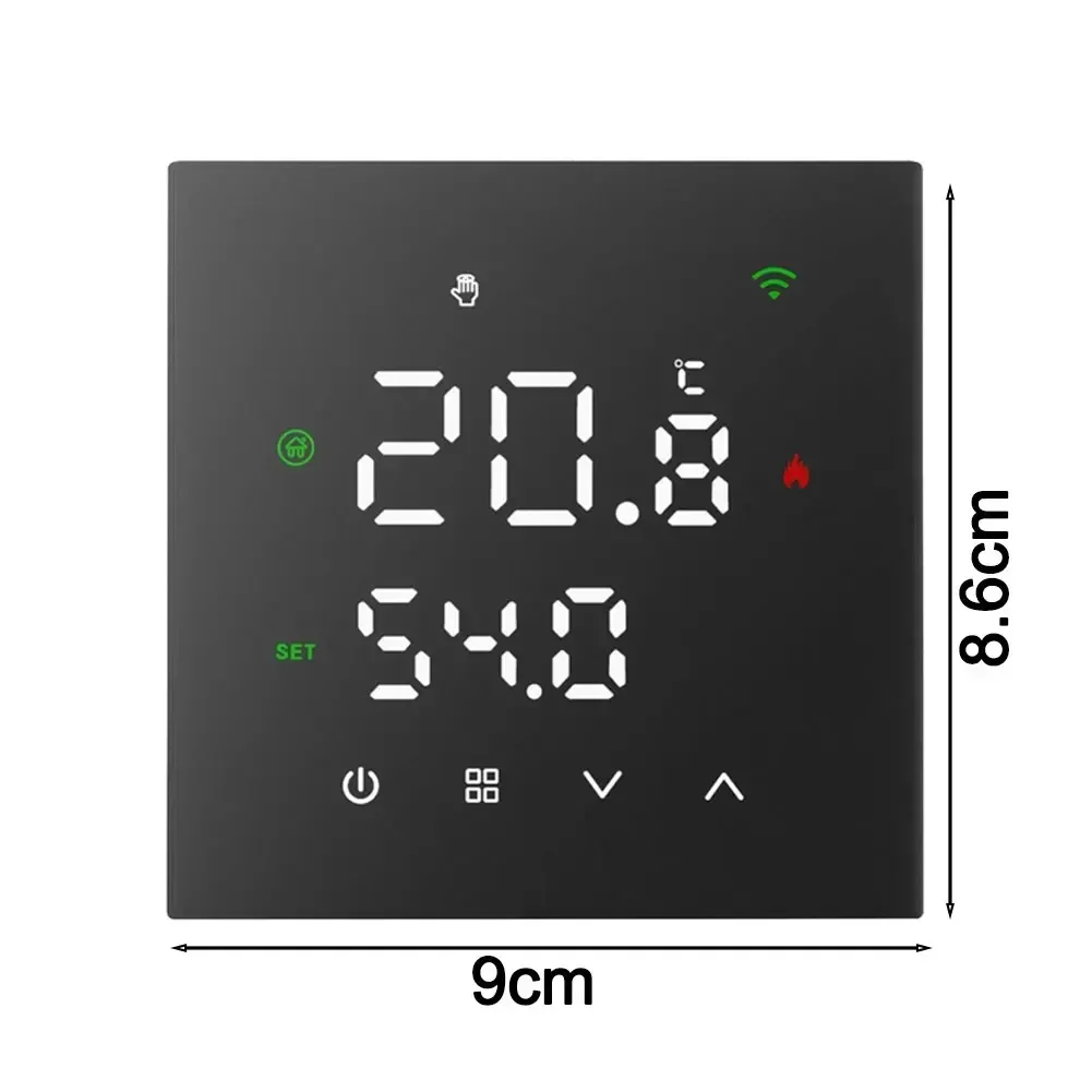 Home Automation Smart Home Device 8.6*9cm Programmable Thermostat Energy Saving Feature Heating Schedule Programmer