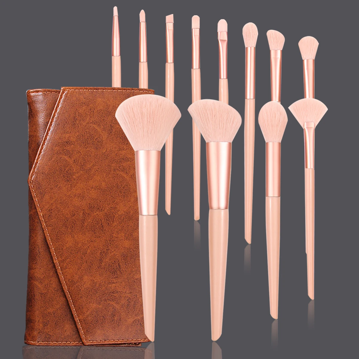 Das 13-teilige Make-up-Pinsel-Set mit hohem Erscheinungsbild ist eine multifunktionale Gesichtsbürste und eine tragbare Retro-Aufbewahrungstasche