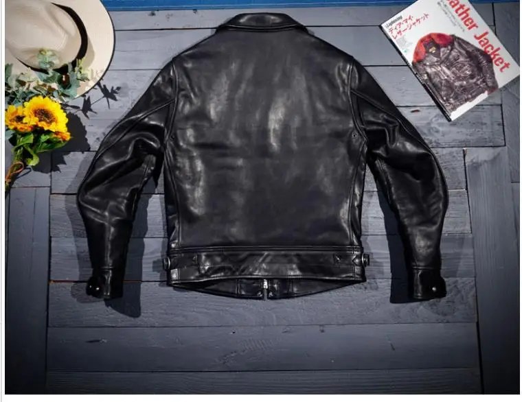 YR!veluokldly.Top Mulholland Classic Rider leather jacket.tea core