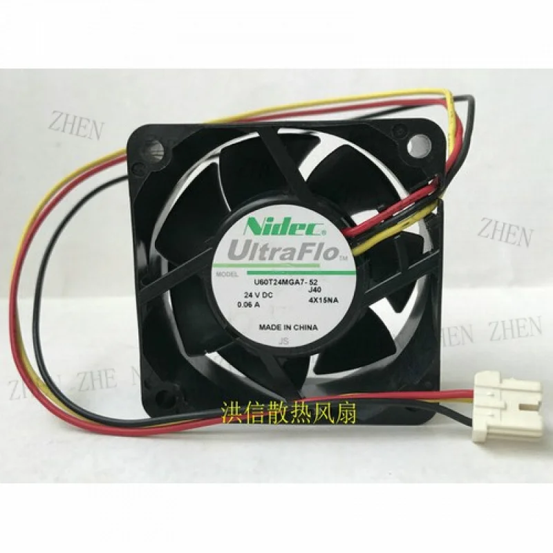 

1 шт. Новый вентилятор охлаждения 6025 6 см 3-контактный DC24V 0.06A для U60T24MGA7-52