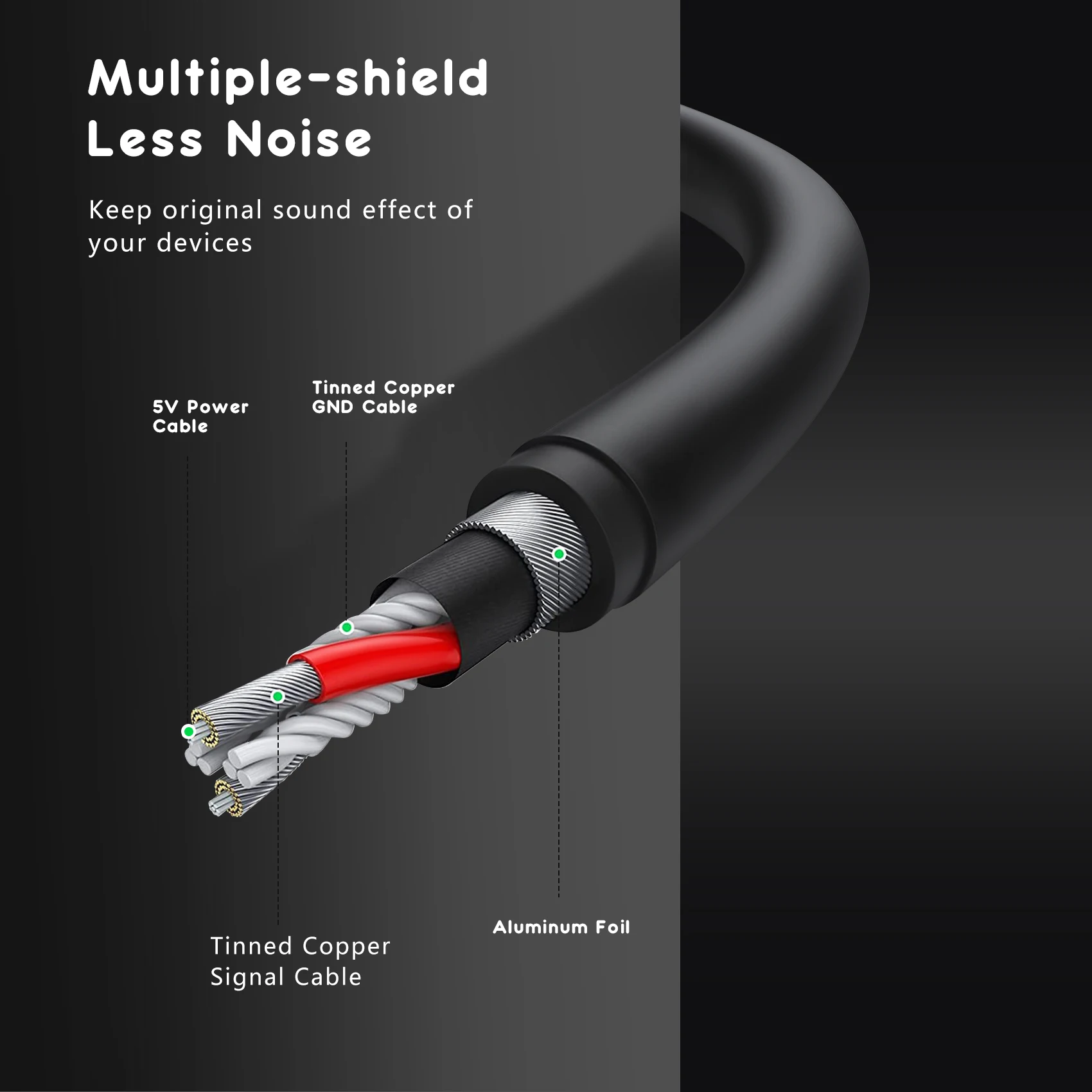 DT24 3.5mm Jack to 3Pin Mini XLR Female Audio Cable for BM800 PC Headphone Mixer Microphone Stereo Amplifier