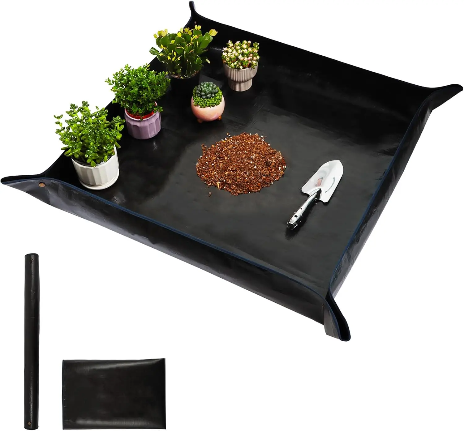 

Repotting Mat for Indoor Plant Planting Soil Mess Control Portable Succulent Planting Potting Tray Waterproof Gardening Tools