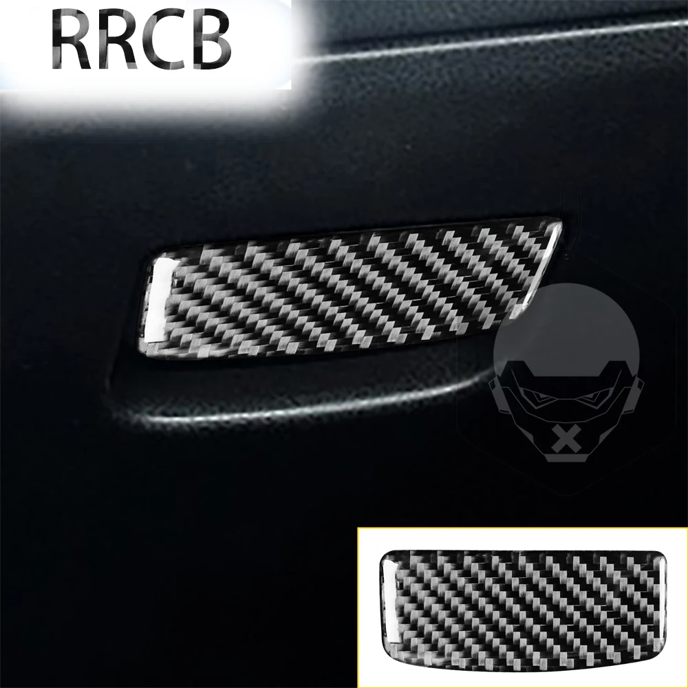 

For Subaru BRZ Toyota 86 GT86 2017 2018 2019 Passenger Side Glove Box Handle Keyhole Cover Sticker Car Carbon Fiber Interior