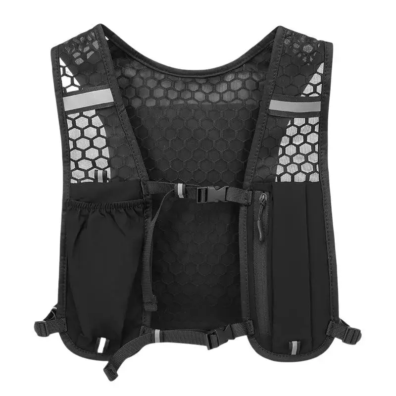 Lauf-Hydrationsrucksack mit Wasserblase 1 Stück Reflektierende Marathon-Weste für Nachtlauf, Wandern, Radfahren und Sport – Detail 4