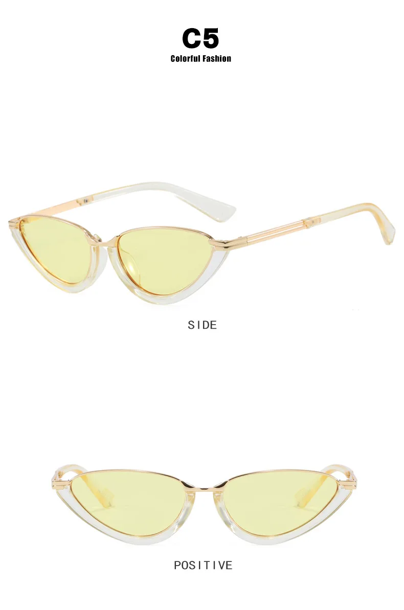 Retro Kleine Cateye-Sonnenbrille für Damen 2026 Luxusmarke Sexy Outdoor-Sonnenbrille UV400 Fahrbrille für Damen Modische Brillen – Detail 10