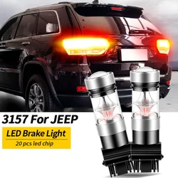2pcs Canbus 3157 3057 T25 P27/7W LED Brake Light Blub Lamp For JEEP Wrangler JK Grand Cherokee Liberty Commander Compass Patriot