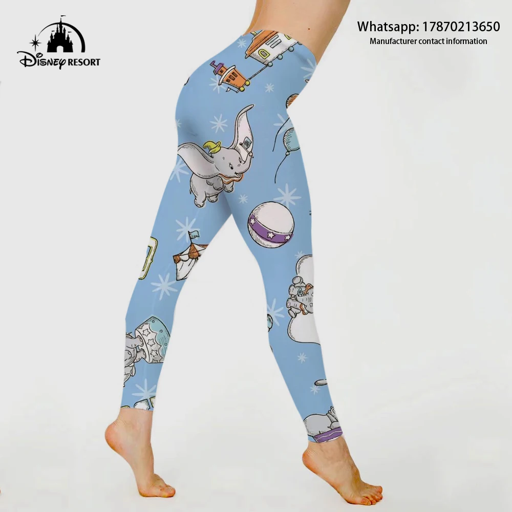 2022 New Disney Brand Women Gym Yoga pantaloni senza cuciture abbigliamento sportivo Stretch vita alta allenamento Fitness Leggings pantaloni della tuta