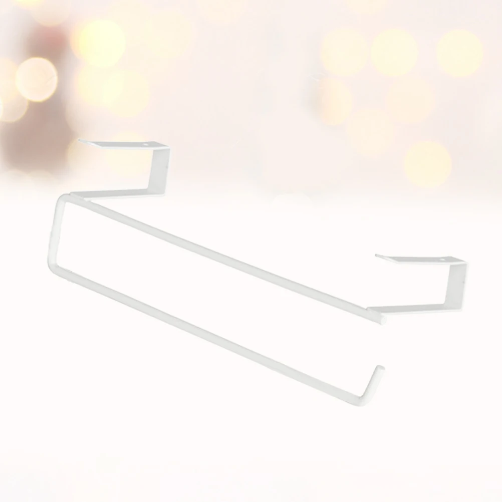 

U shaped Under Cabinet Shelf Wall Mount Paper Towel Holder Kitchen Wardrobe Storage Rack Iron Wire Home Hotel