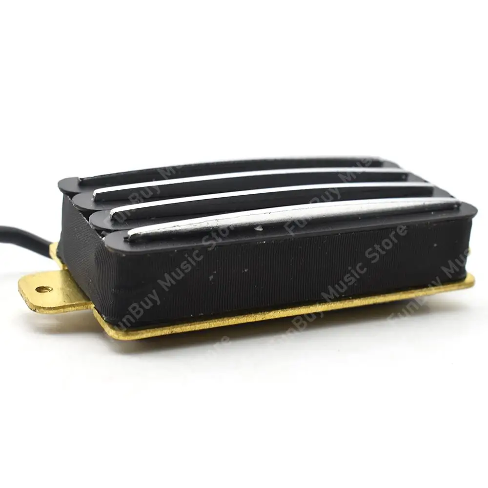 1 Pcs Hot Rail 2-Dual Blade Electric Guitar Humbucker Pickups 4 Wire Guitar Pickup Accessories Black/Yellow/Green/White/Red