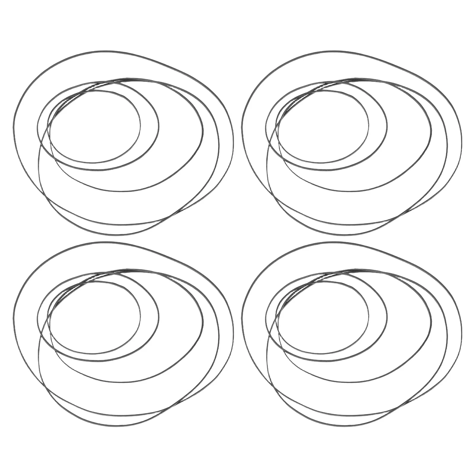 

60Pcs Replacement Rubber Belts for Cassette Player Tape Recorder Drive Maintenance Kit Long-Lasting Wear-Resistant Smooth