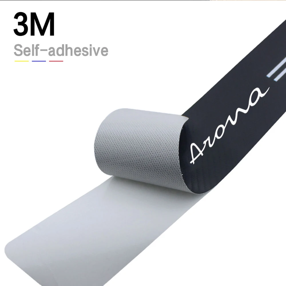 1pc Car Styling Carbon Fiber Anti Scratch Scuff Pedal stickers For SEAT Arona car Accessories