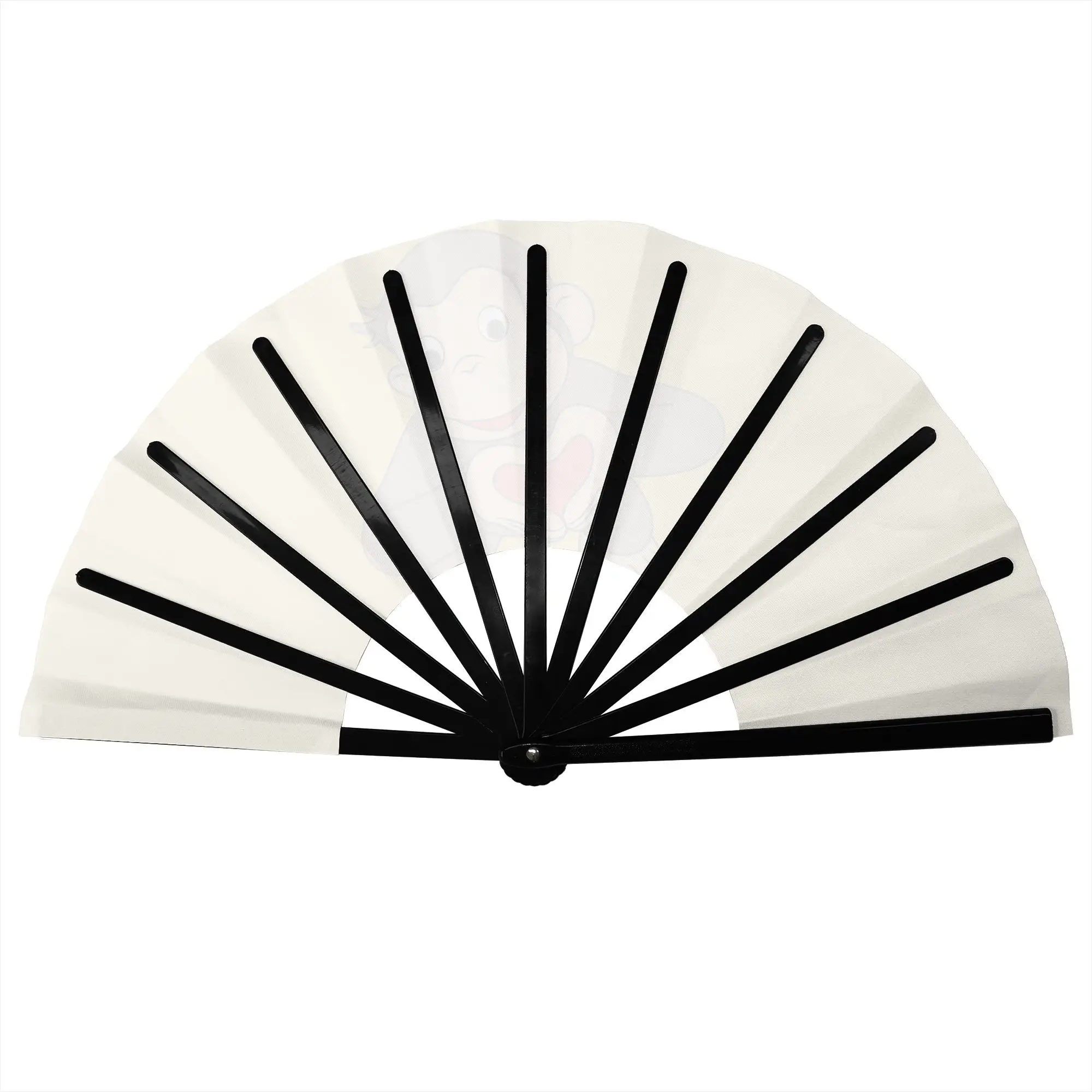 C-Curious G-Georges Folding Hand Fan Cartoon  Polyester Fabric Fan Fashion Summer Accessory Decorative Fans