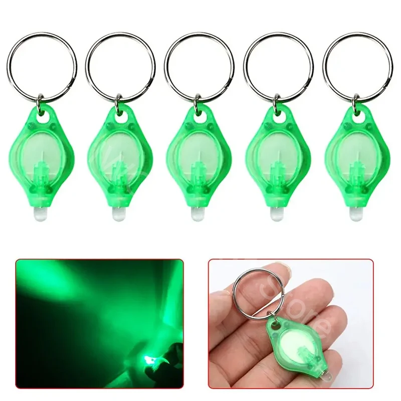 100PCS Mini LED Keychain Lights UV Flashlight UV Light Pocket-sized Emergency Light Mini Torch Black Light Keychain Flashlights