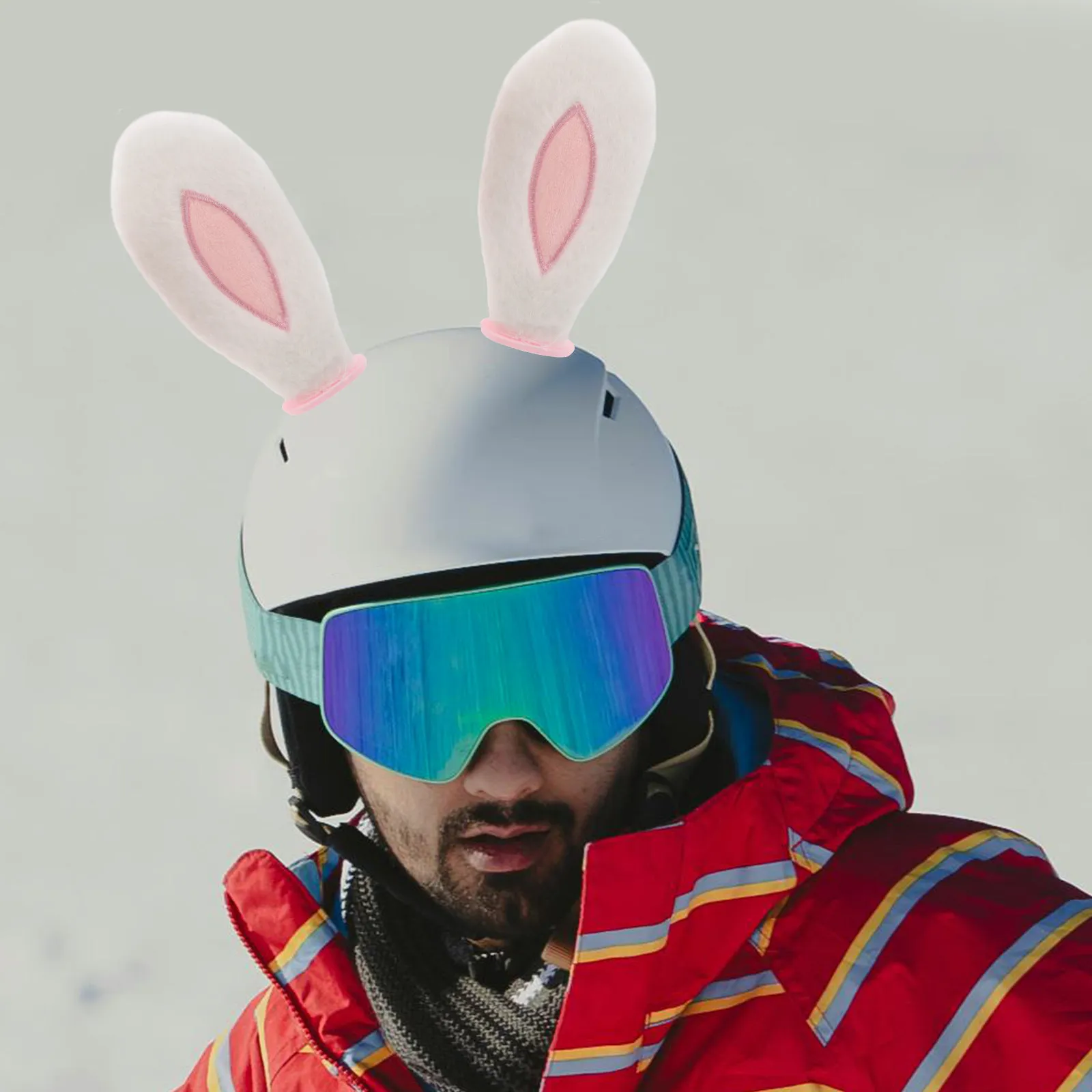 

2 пары декоративных ушек кролика для мотоциклетных и лыжных шлемов: универсальные, легкие, удобные, для активного отдыха и костюмов