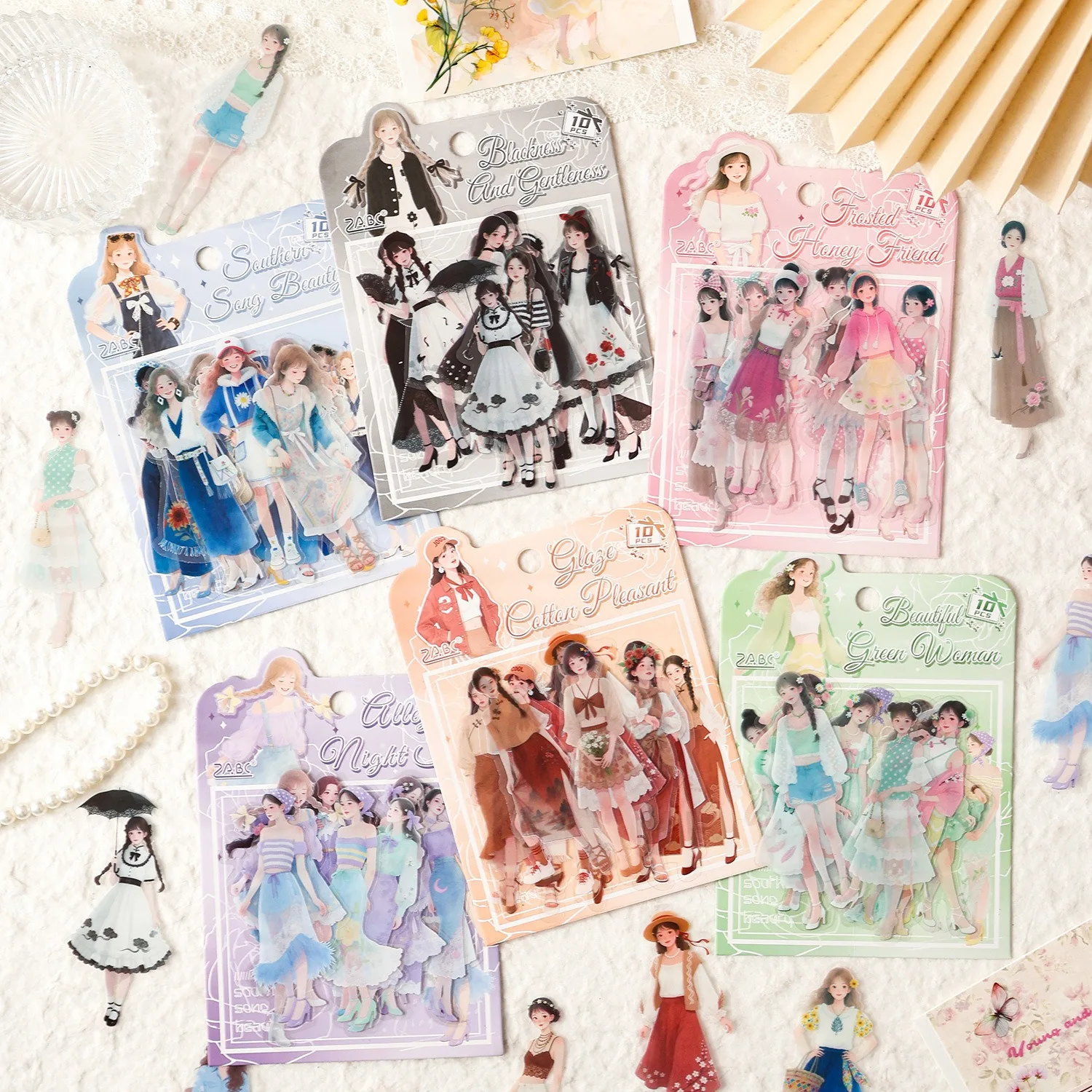 Pegatinas Adhesivas para Diario de Niños con Temática Peninsula Happiness, Calcomanías para Scrapbooking y Manualidades