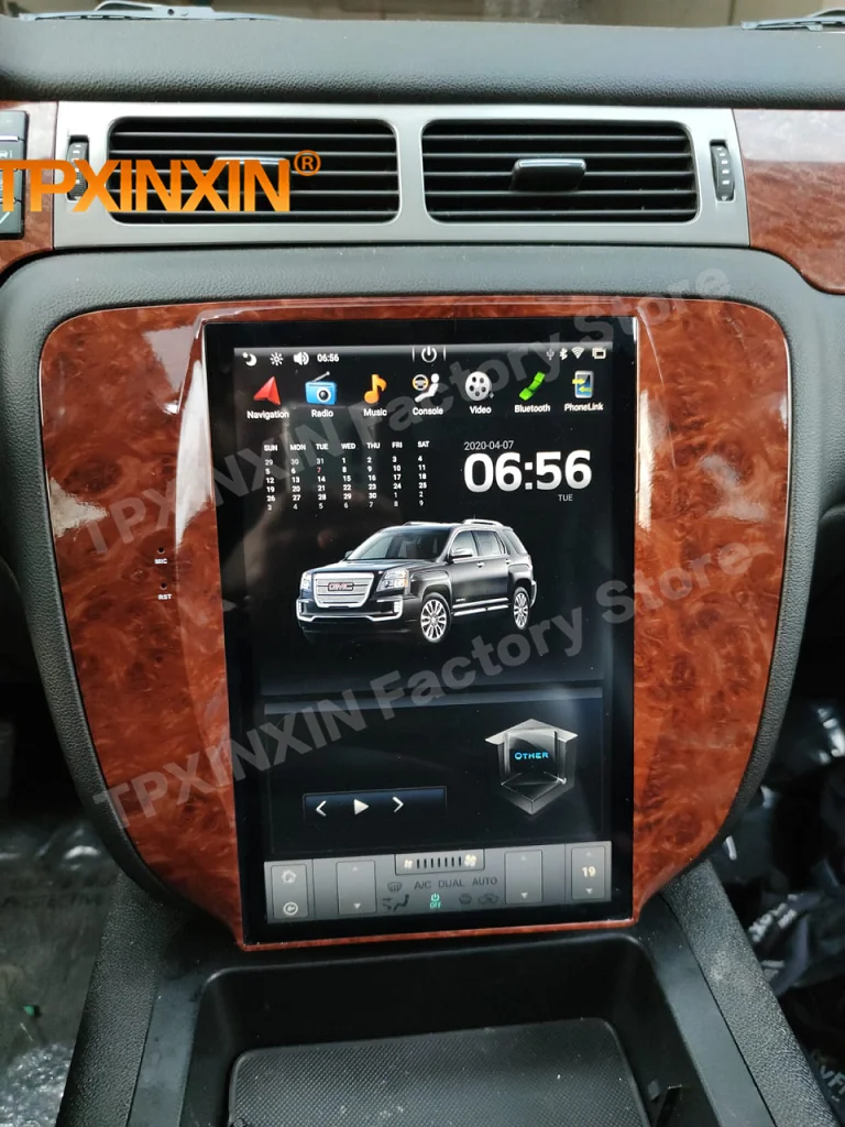 Qualcomm Car Radio With Android Vertical Screen For GMC-YuKon 2007 2008 2009 2010 2011 2012 2013 GPS Navi Bluethooth Head Unit