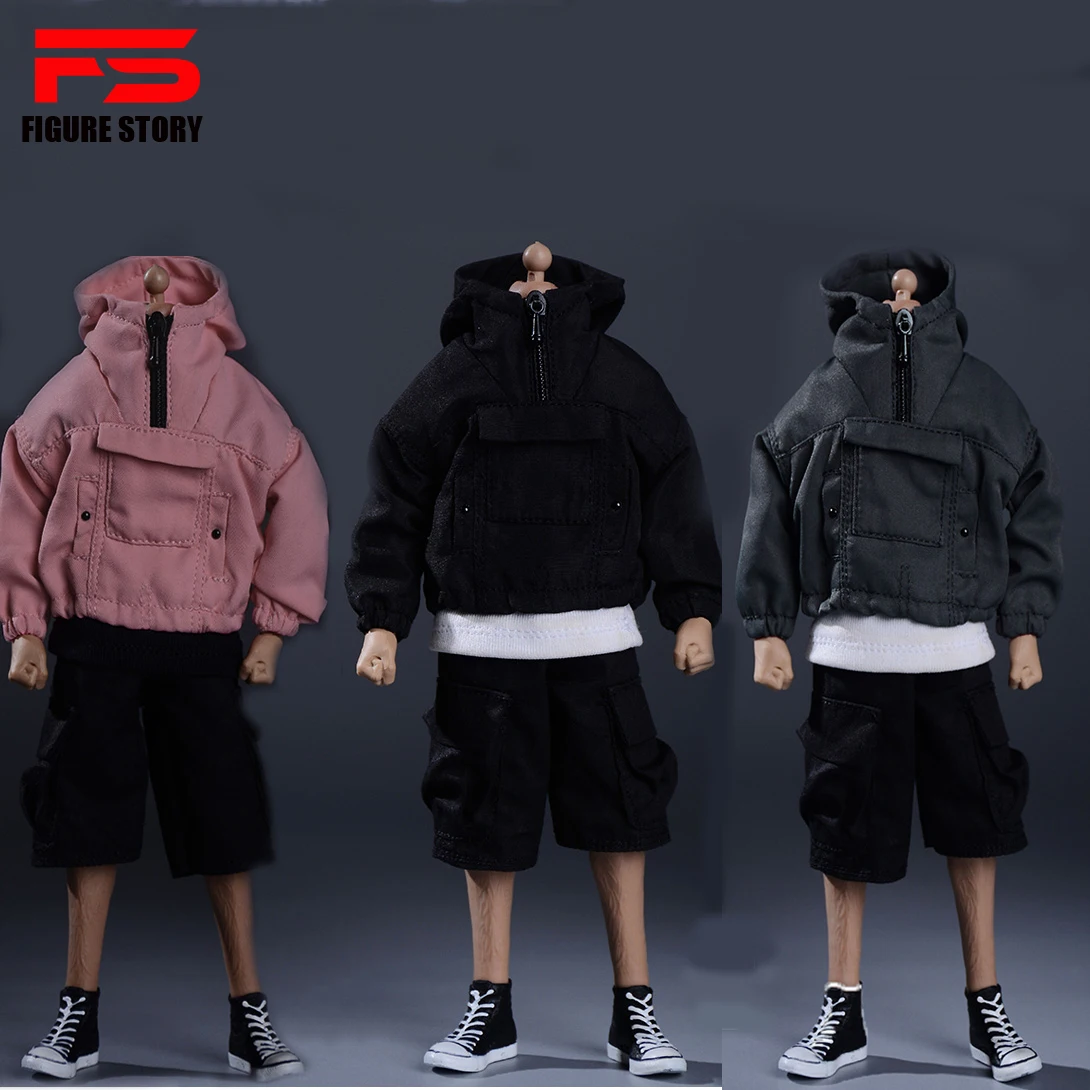 

1/12 Scale male clothes hoodie short pants fir 6inch action figure