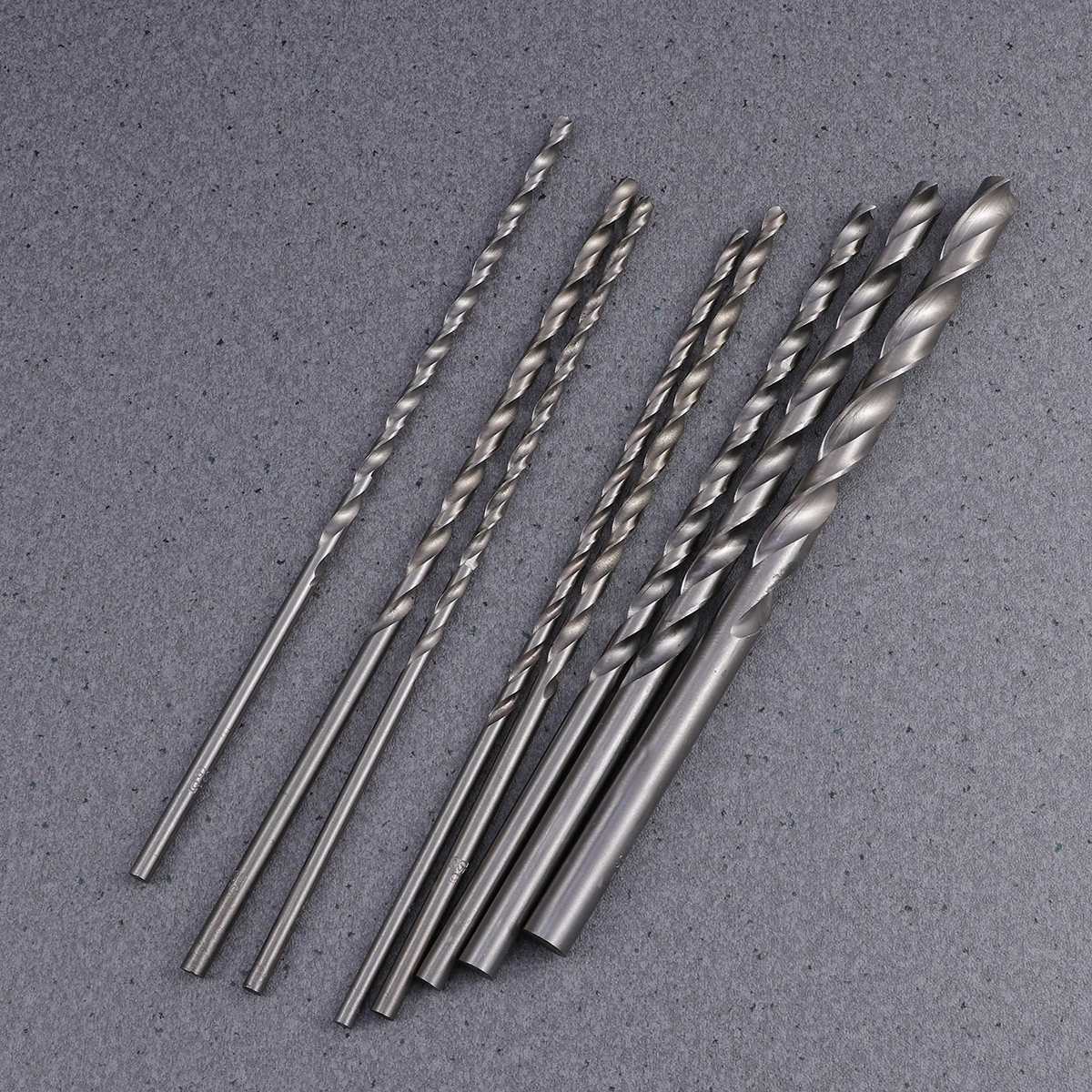 

8Pcs High Speed Steel Drill Bit Set 200Mm Extra Long Silver 4Mm 4.2mm 4.5mm 5Mm 5.2mm 6Mm 8Mm 10Mm for Metal