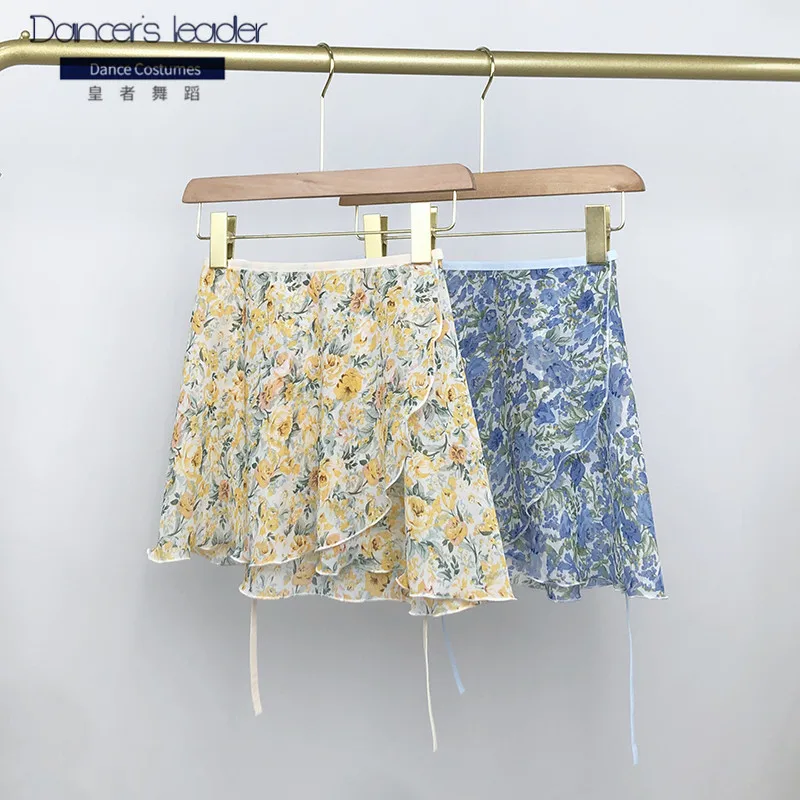 تنورة باليه قصيرة متنوعة من الزهور الكبيرة للنساء، تنورة رقص لممارسة الجمباز، تنورة غنائية باليه للبالغين #1