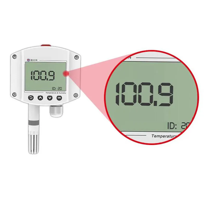Industrial Wall-Mount Air Pressure Sensor with LCD Display 0-120kPa RS485 ModBus Protocol High Accuracy High Protection