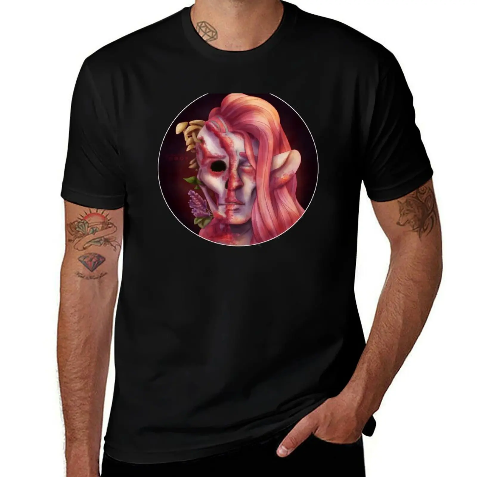 Memento Mori T-Shirt Plus Size Basic Short Sleeve Top T-Shirt