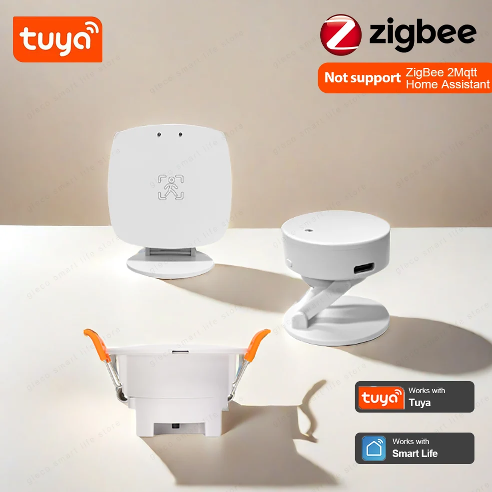 

Датчик присутствия человека Zigbee Pir Tuya Wifi Mmwave, радар-детектор для умного дома, датчик обнаружения человеческого тела для умного дома