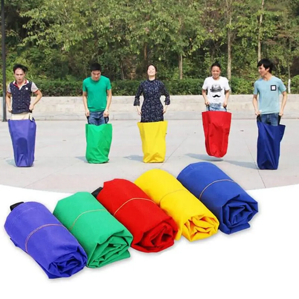 Draagbare Kid Volwassen Schoolactiviteit Yard Toy Sack Race Bag Jumping Bag Family Sack Racing Games Balance Training Toy