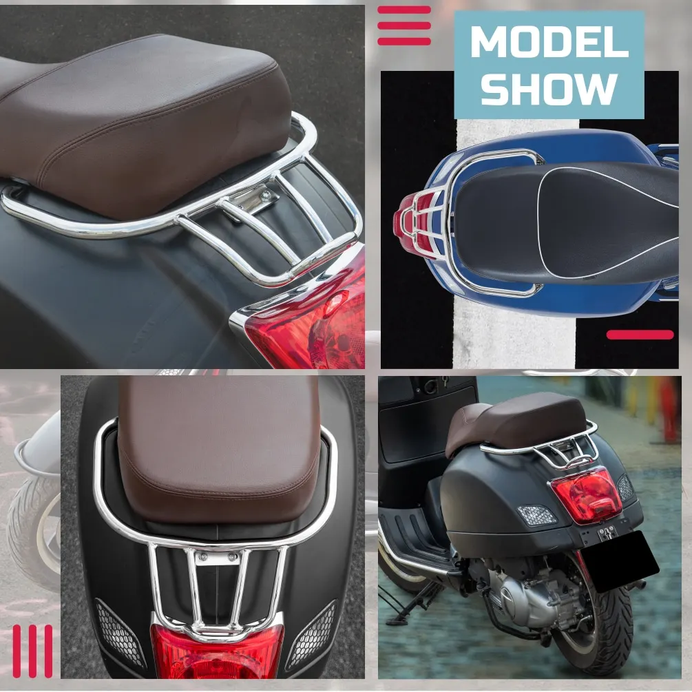 Para Vespa GTS 300 250 GTV300 2008-2022 2021 2020 GTS300 GTS250 soporte trasero bolsa de equipaje estante deportivo para motocicleta accesorios