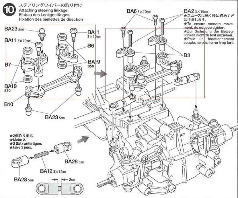 RcAidong Aluminium Kogellager Steering voor Tamiya M05 M06 M-05Pro M-06Pro Chassis 54191 54192 Upgrades Onderdelen