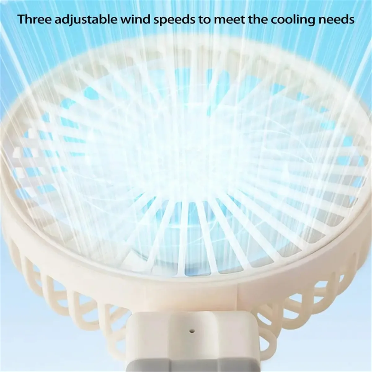 Clip on Fan Rechargeable Adjustable Foldable Personal Fan Portable 3 Speeds Handheld Cooler Small Cooling Accessories A