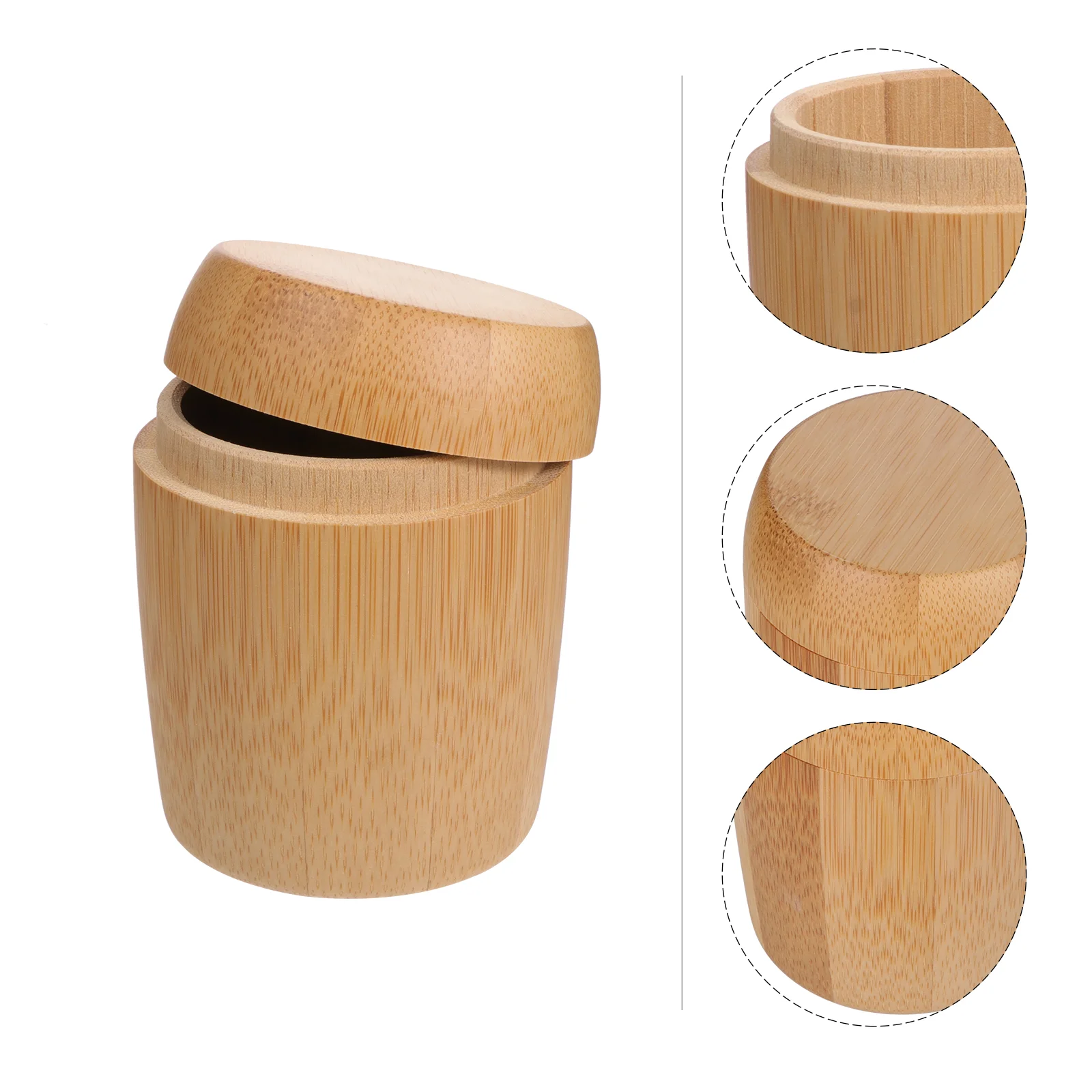 

Cotton Swab Holder Toothpick Case Household Container Storage Dispenser Bamboo Miss Toothpicks