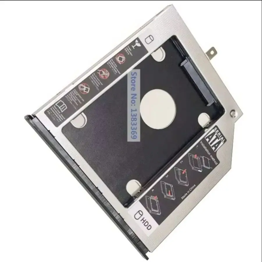 suporte-adaptador-de-baia-Optica-para-2º-disco-rigido-hdd-com-gancho-frontal-para-asus-x455-a455-k455-f455-x454-f454-r454