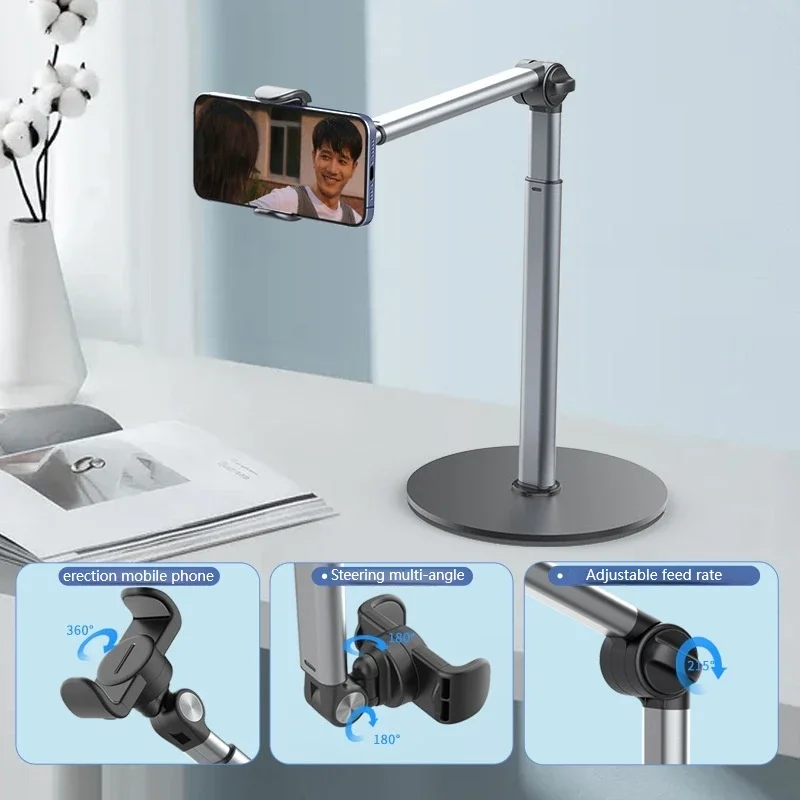 

Foldable Mobile Phone Holder Desktop Phone Stand for iPhone Samsung Huawei Table Holder Adjustable Bracket Smartphone Clip Stand