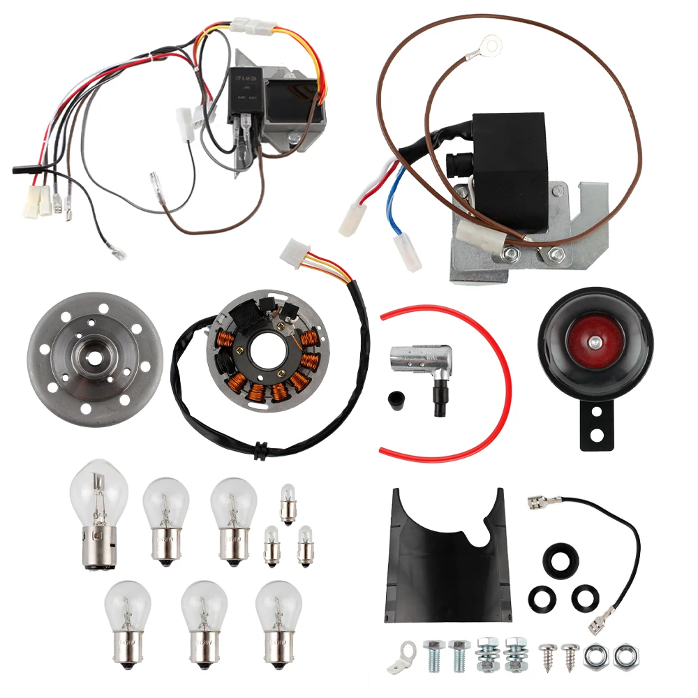 Retro-Motorrad Universal Motorrad 12V 100W Zündungs-Kit-Set für Simson SR50/1 S51/1 S70/1 SR80/1