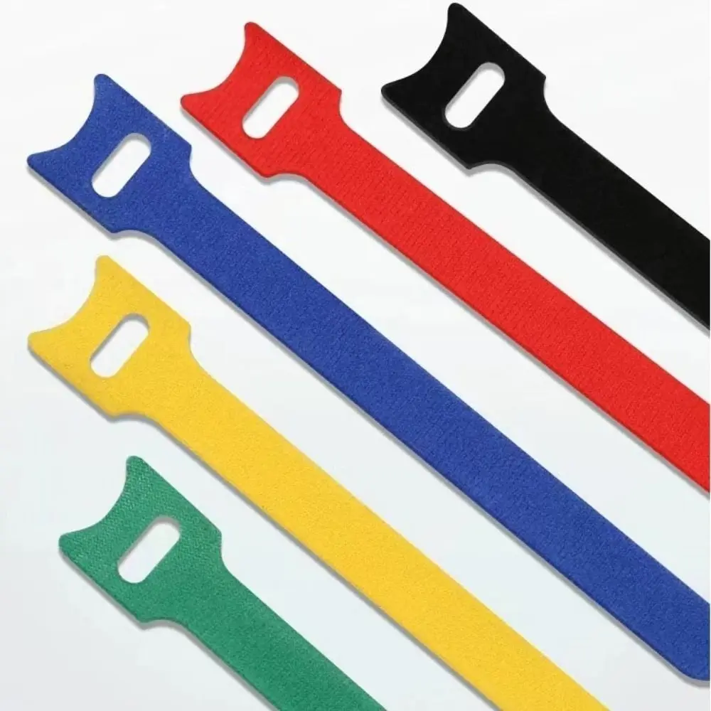 50 pezzi cinghie fascette di fissaggio in nylon fascette per cavi organizzatore gancio ad anello fascette per cavi regolabili protezione per cavi riutilizzabile