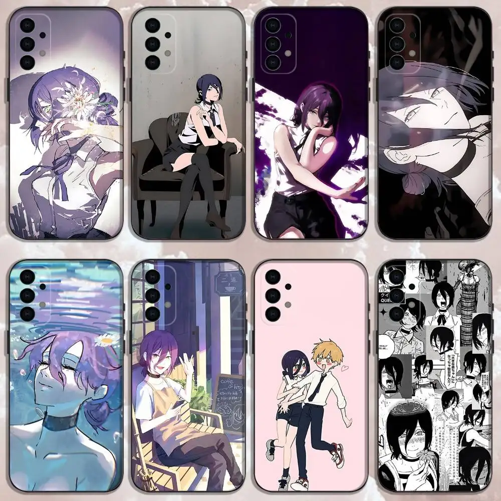 

C-Chainsaw Man R-Reze Phone Case For Samsung Galaxy A73,31,32,72,41,53,52,71,22,5G,Note,J7,8,9 Soft Black Cover